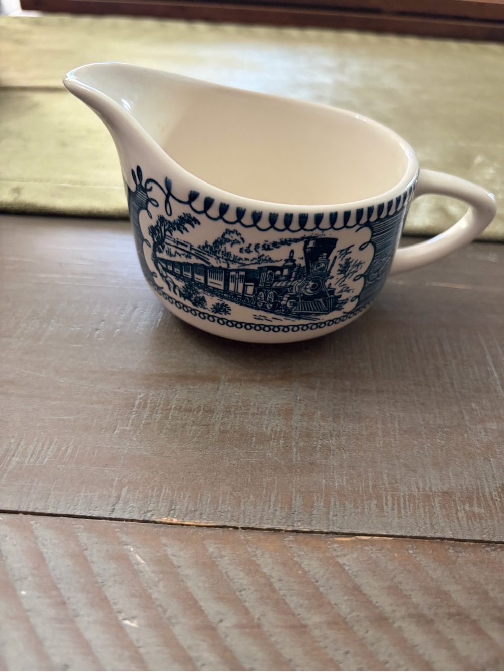 Vintage Currier &Ives Creamer Pitcher - Picture 1 of 8